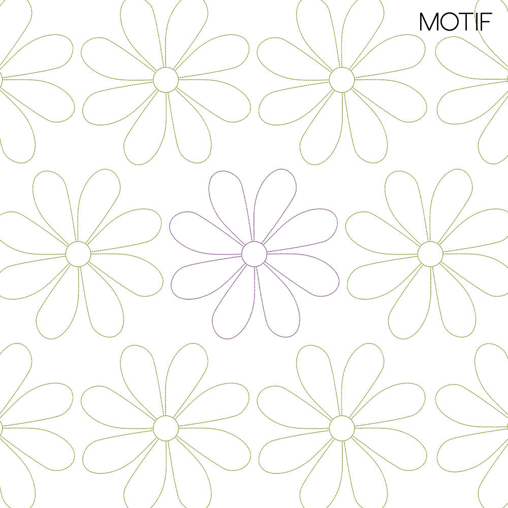 Daisy Motif 2 - Longarm Quilting