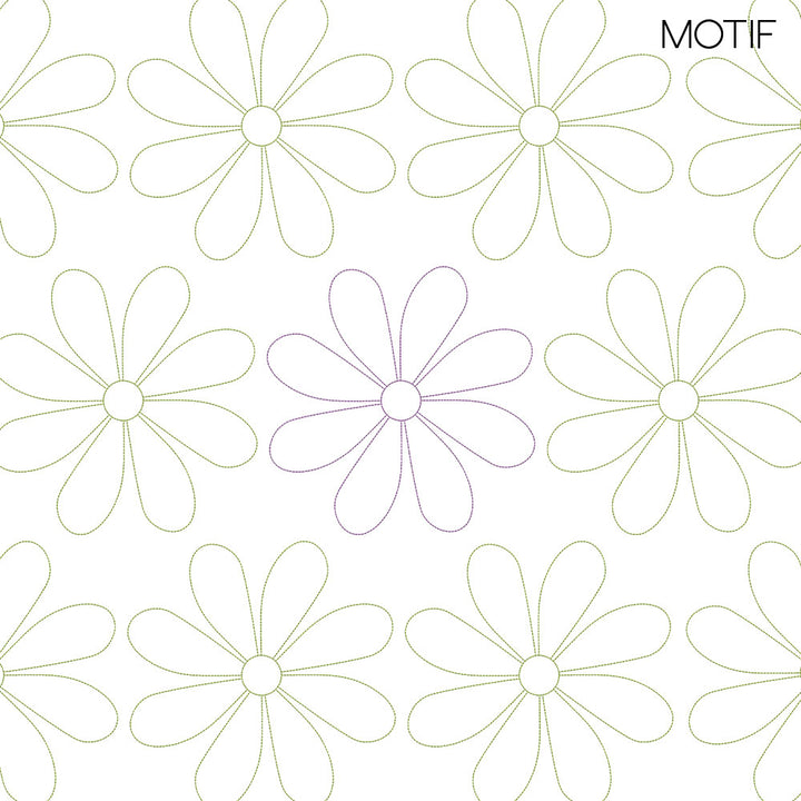 Daisy Motif 2 - Longarm Quilting