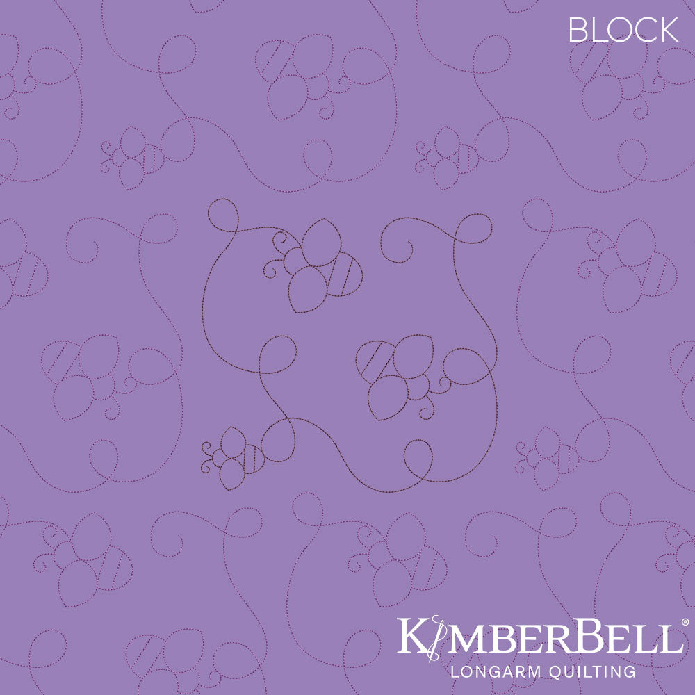 Bee 1 Longarm Quilting Set (Edge-to-Edge + Block)