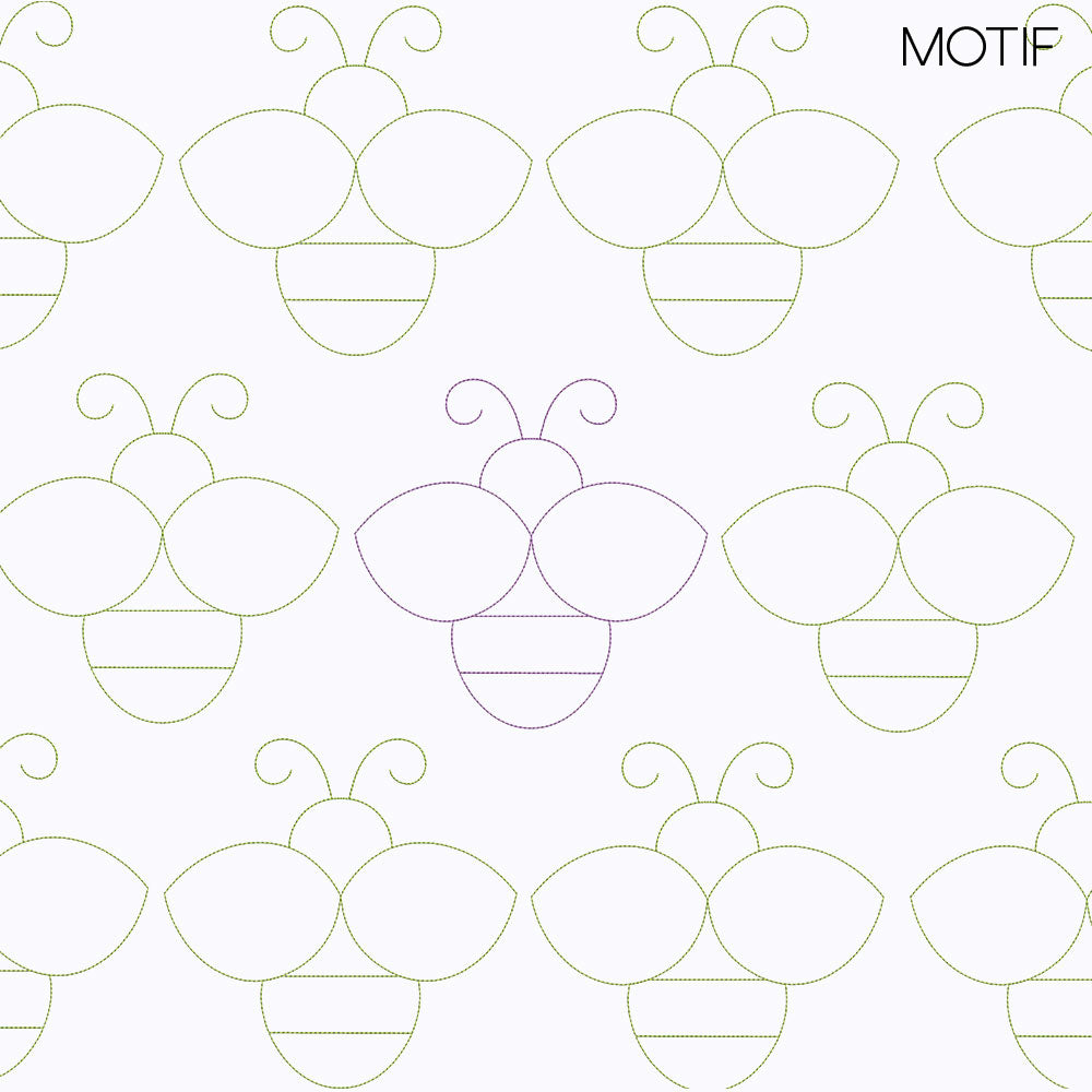 Bee Motif 2 - Longarm Quilting