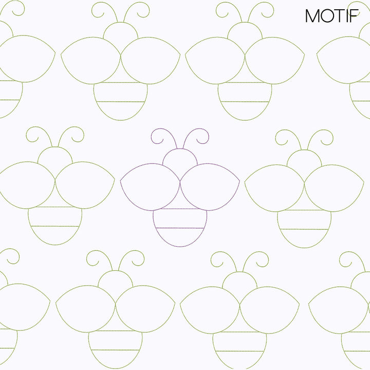 Bee Motif 2 - Longarm Quilting