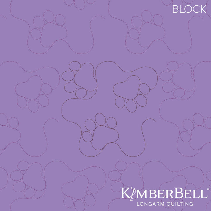 Paw Print 1 Longarm Quilting Set (Edge-to-Edge + Block)