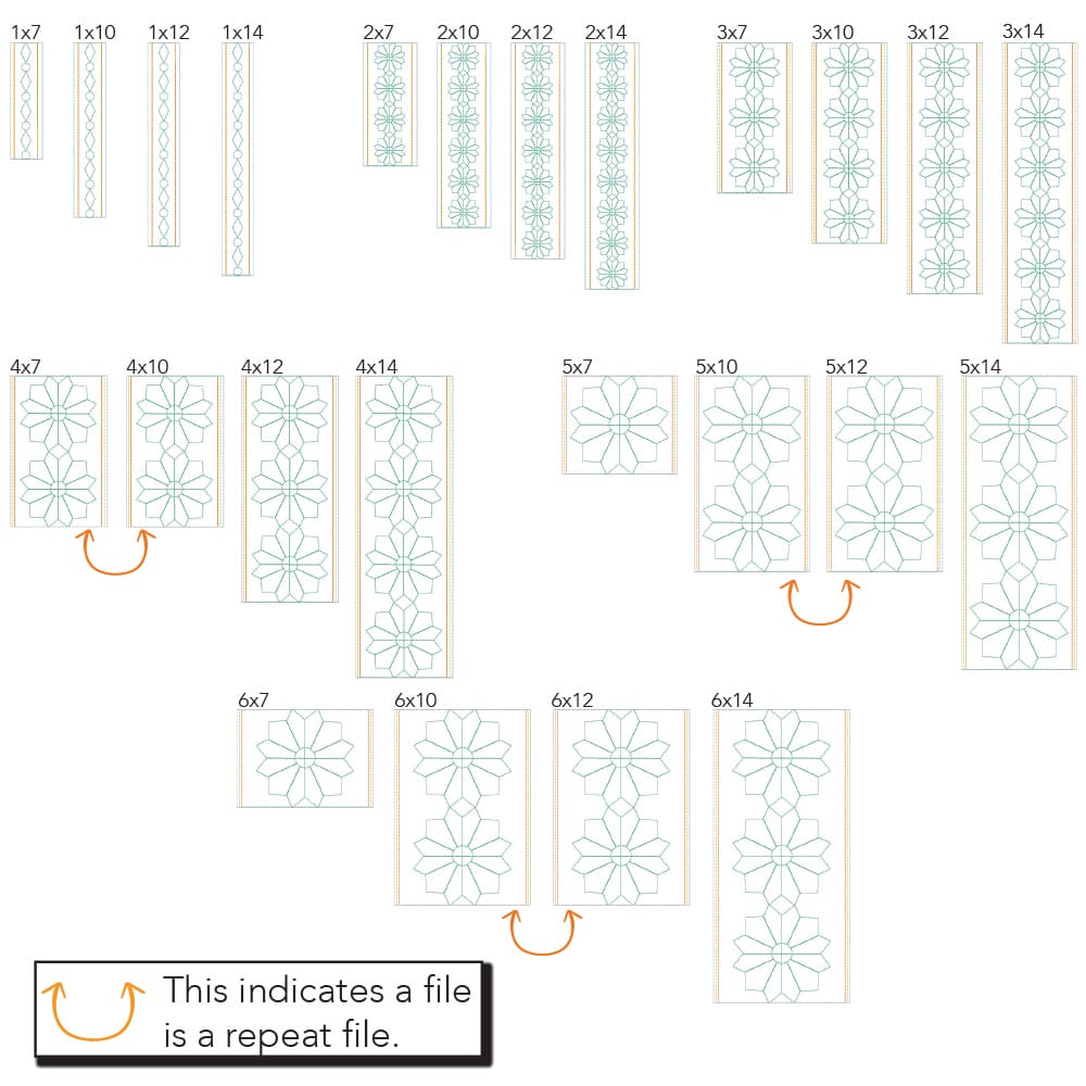 Geometric Border 2 sizes