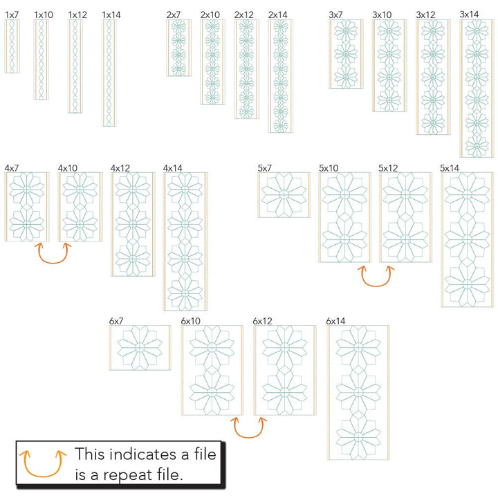 Geometric Border 2 sizes