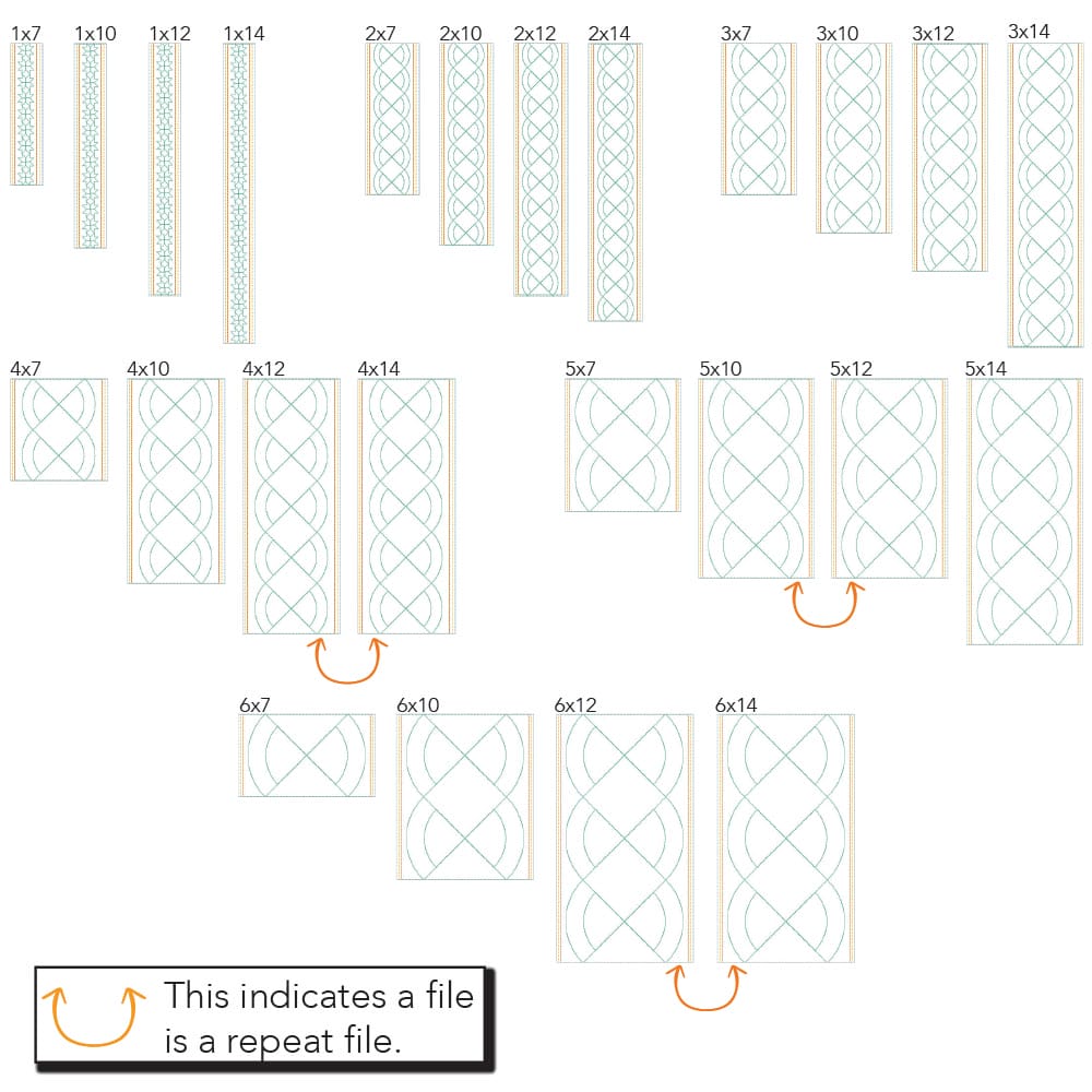 Geometric Border 3 sizes