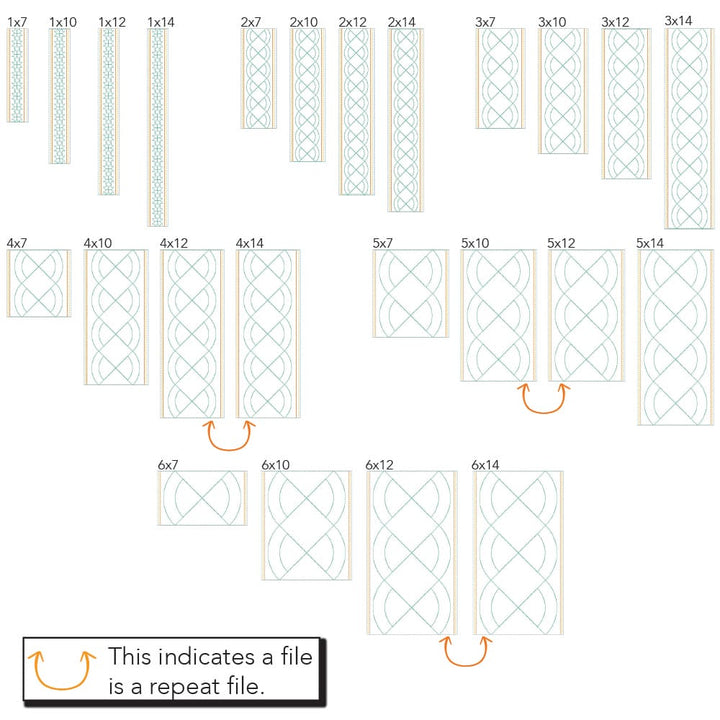 Geometric Border 3 sizes