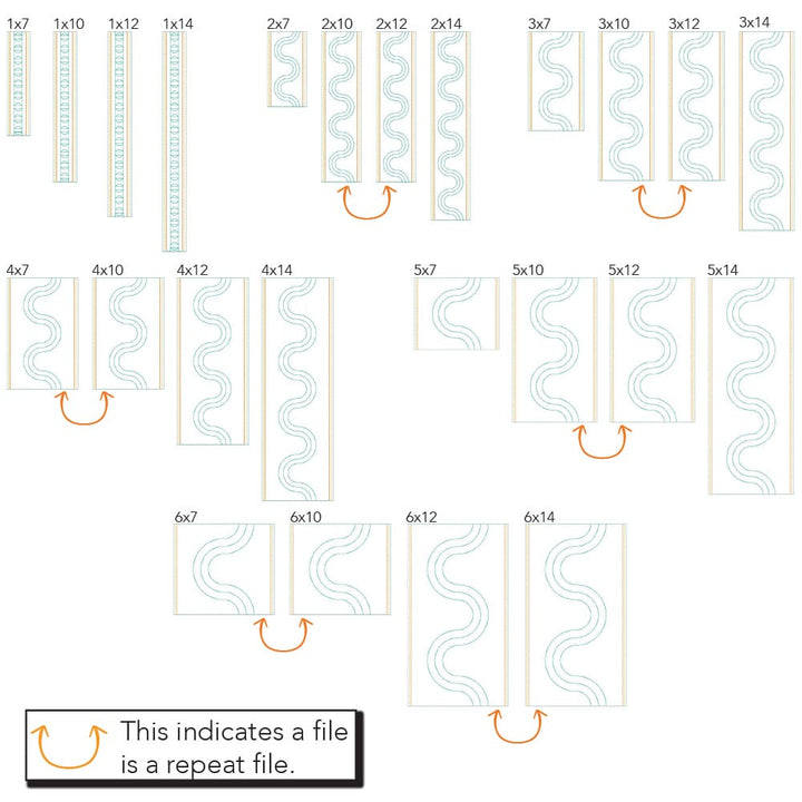 Geometric Border 5 sizes