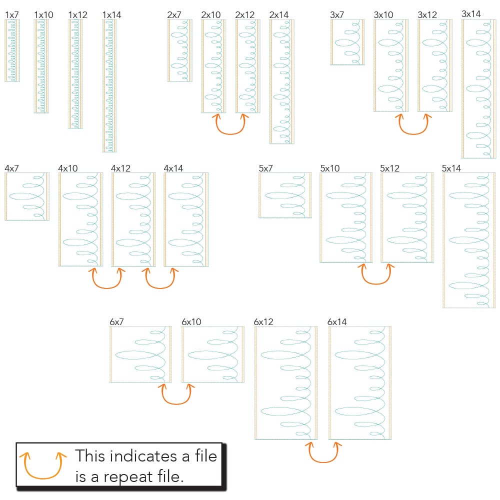 Loops Border 2 sizes