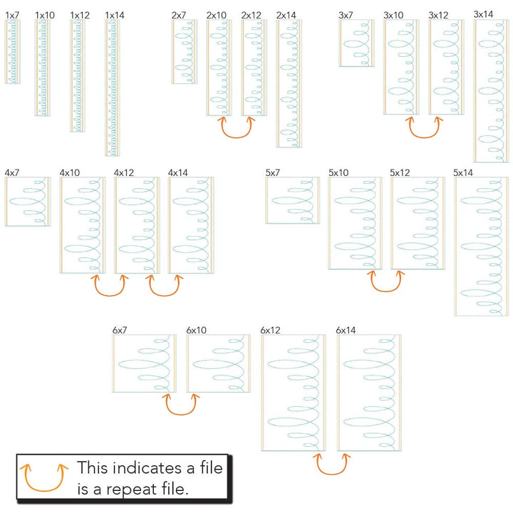 Loops Border 2 sizes