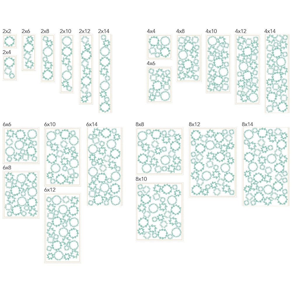 KDQ187 Plant 8 Quilting Background Extracts