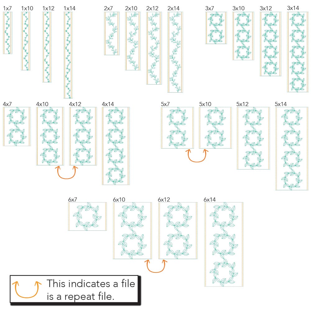 Plant Border 2 sizes
