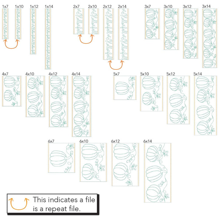 Autumn Border 3 sizes