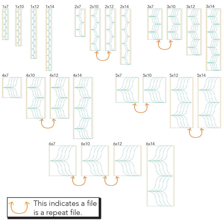 Chevron Border 1 sizes