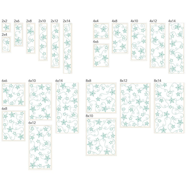 Stars 8 background quilting tiles