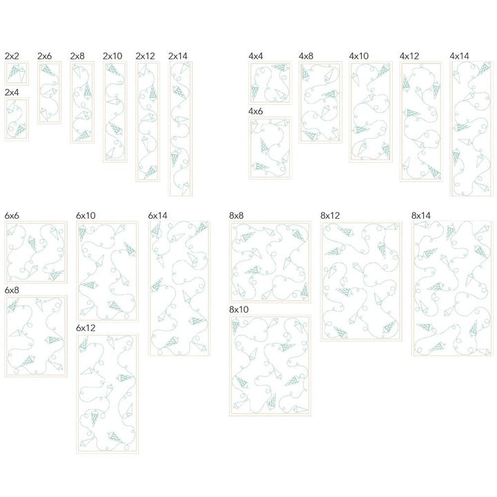 Food 7 background quilting design tiles