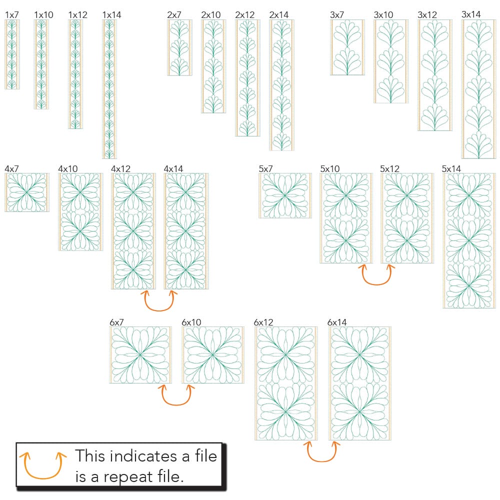 Feather border 1 tiles
