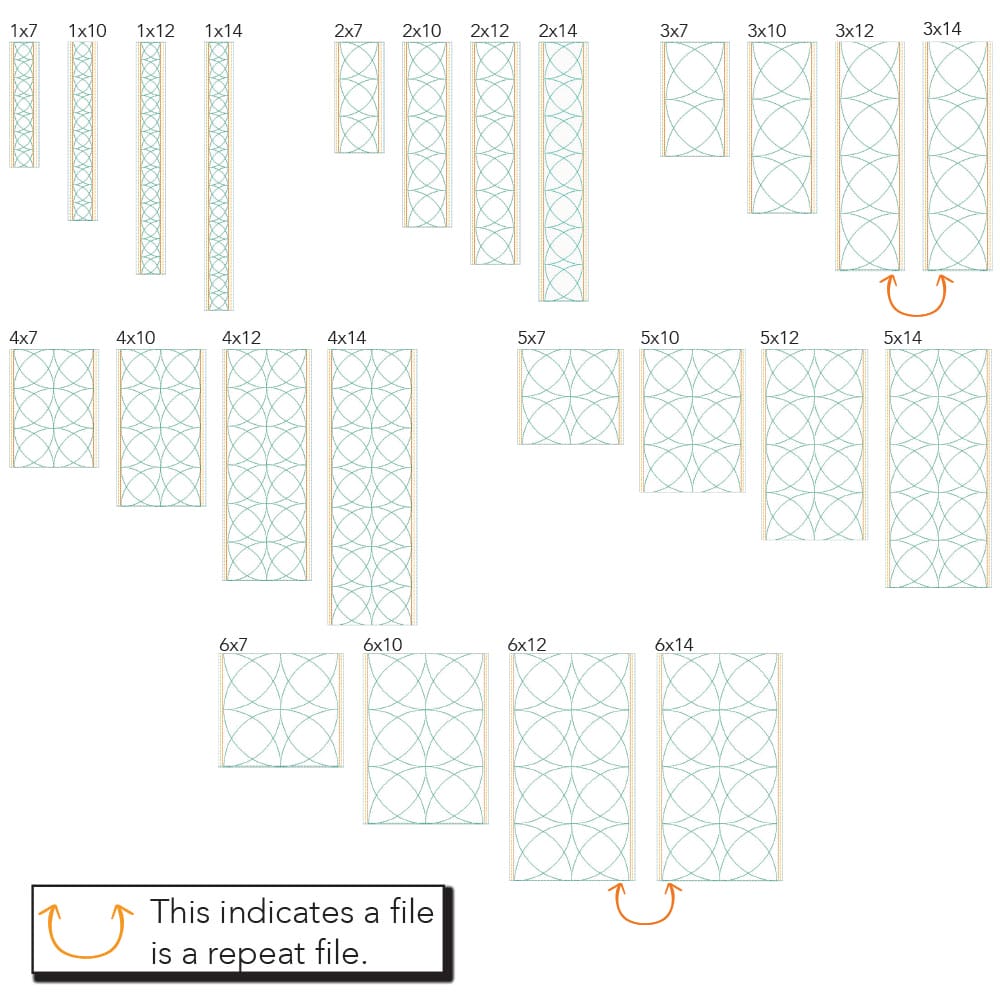 Orange Peel border 2 sizes