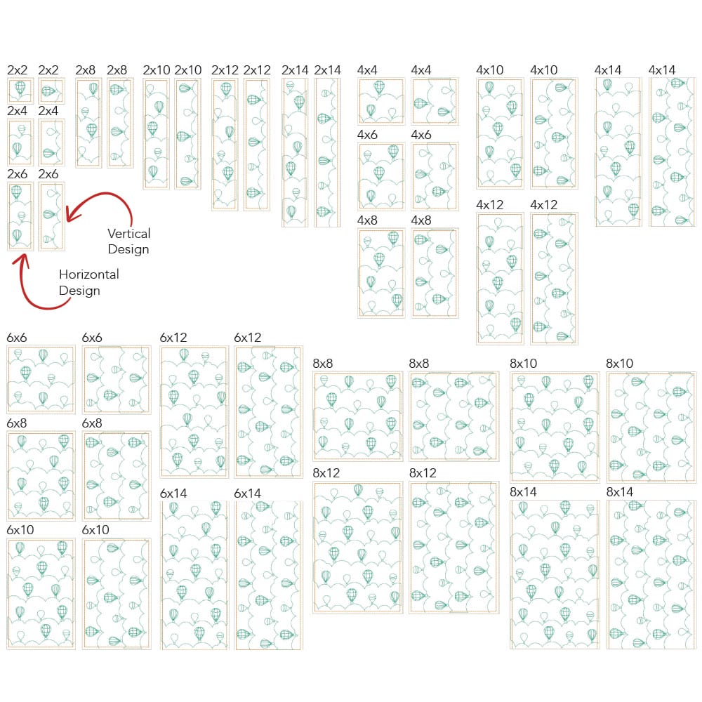 travel 1 design sizes