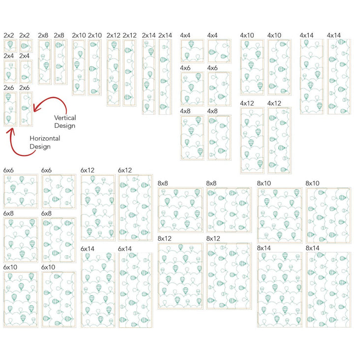 travel 1 design sizes