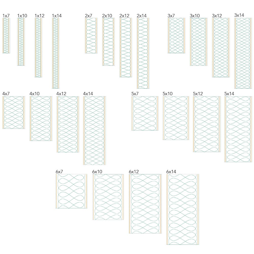 Loops Border 3 background quilting design tiles