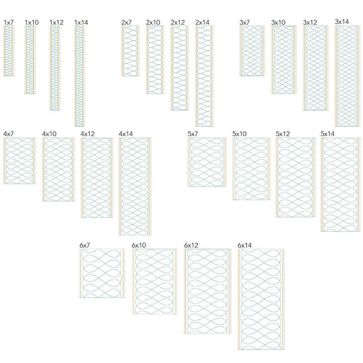 Loops Border 3 background quilting design tiles