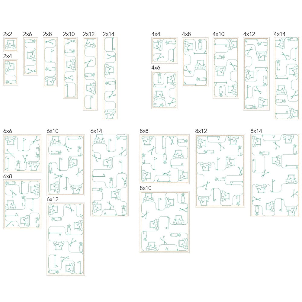 Sport 5 background quilting design tiles