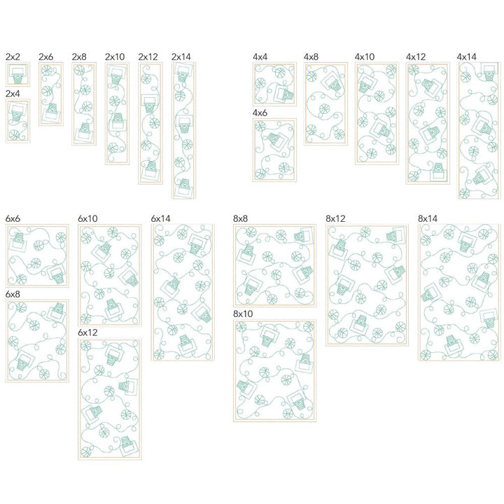 Sport 6 background quilting design embroidery tiles