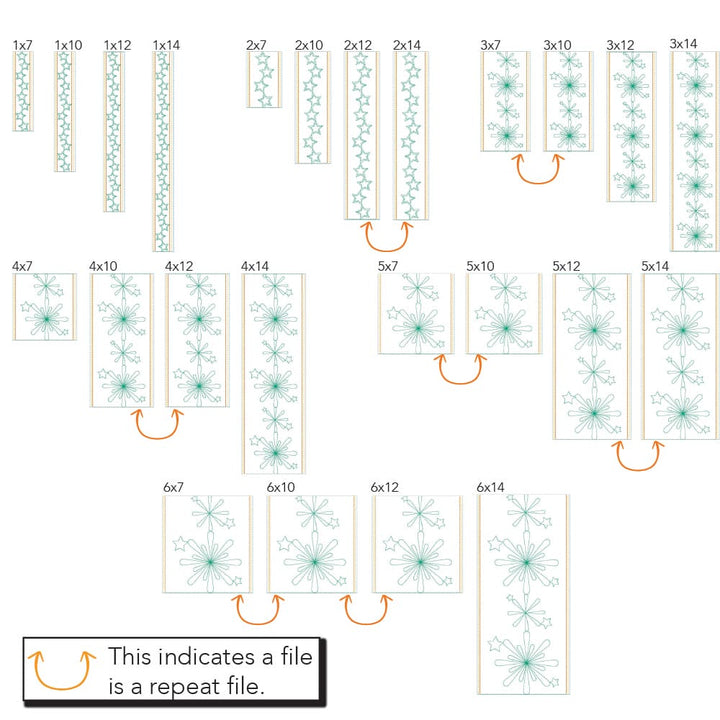 Patriotic border 4 sizes