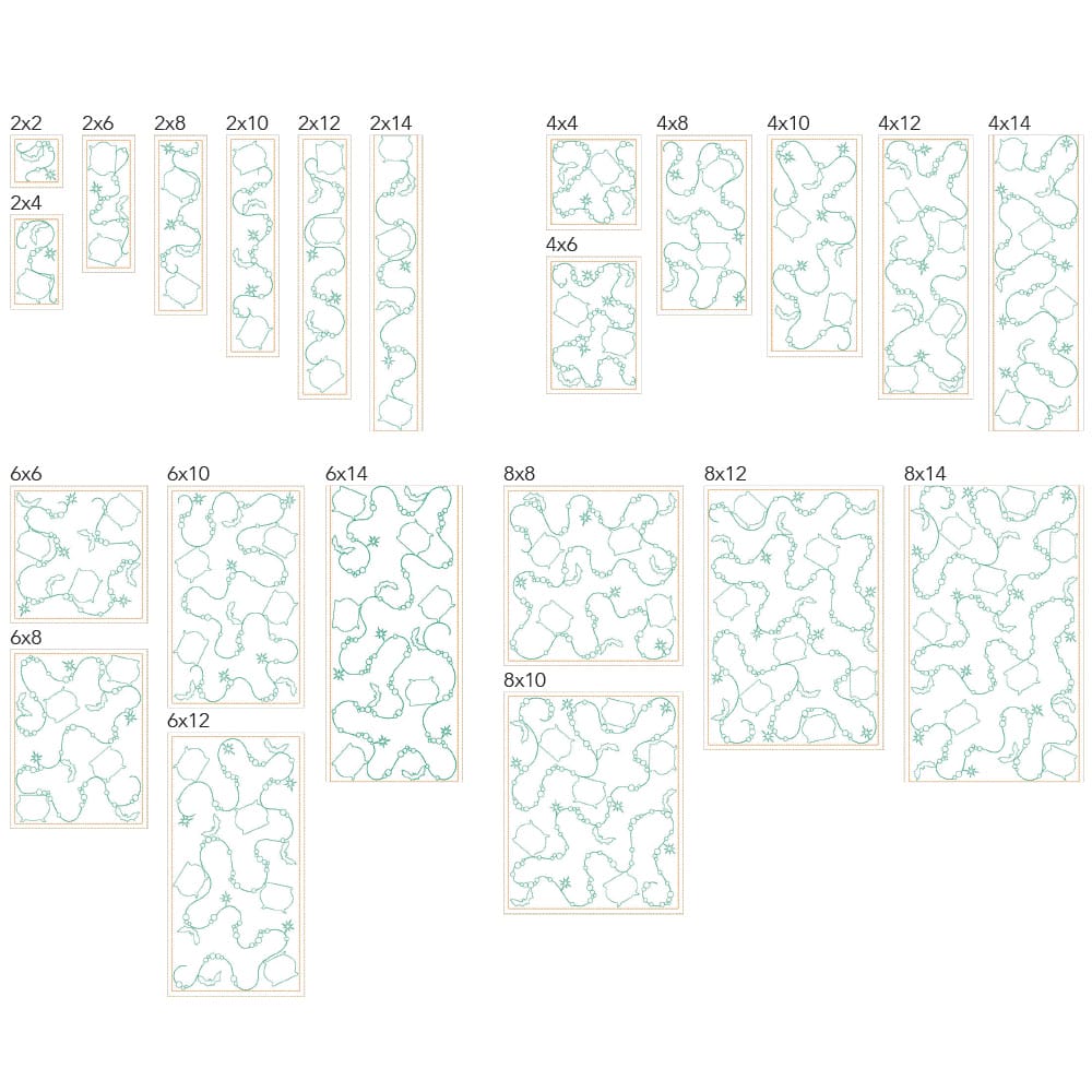 halloween 8 background quilting design tiles