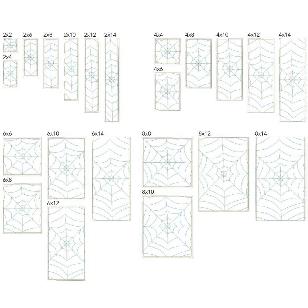 Halloween 10 background quilting design tiles