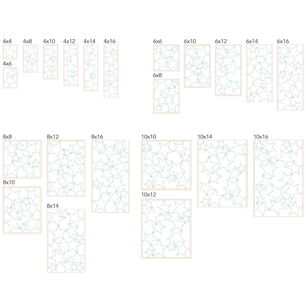 Stars 9 background quilting design tiles