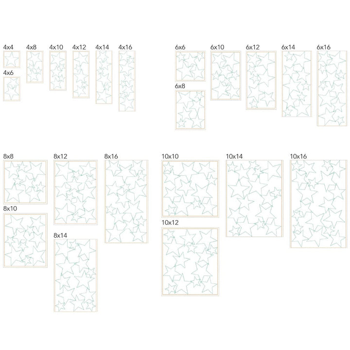 Stars 9 background quilting design tiles