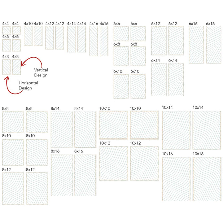 wavy 10 background quilting design tiles