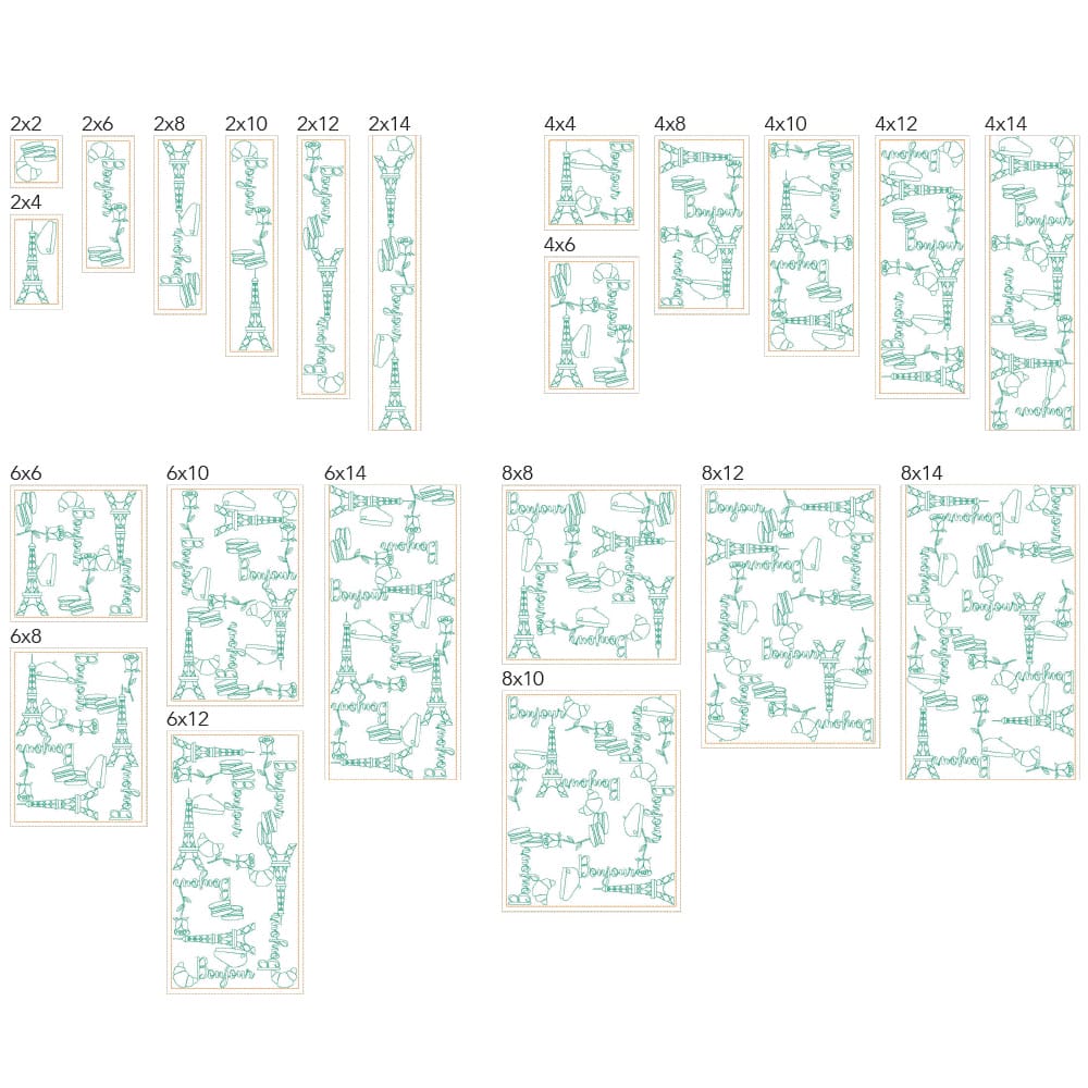 France 1 background quilting design tiles