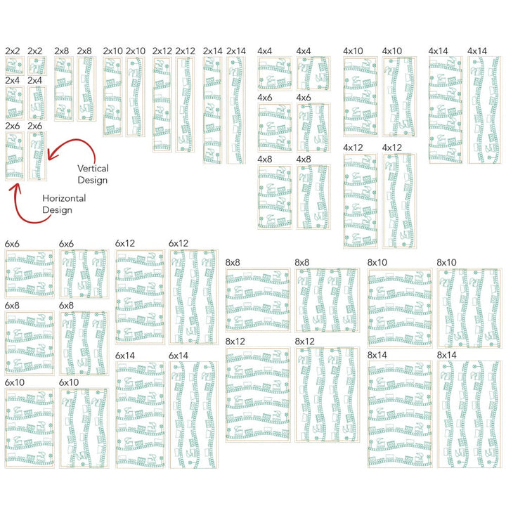 Train 1 background quilting design space