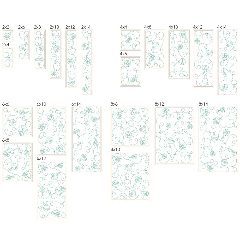 Christmas 14 background quilting design