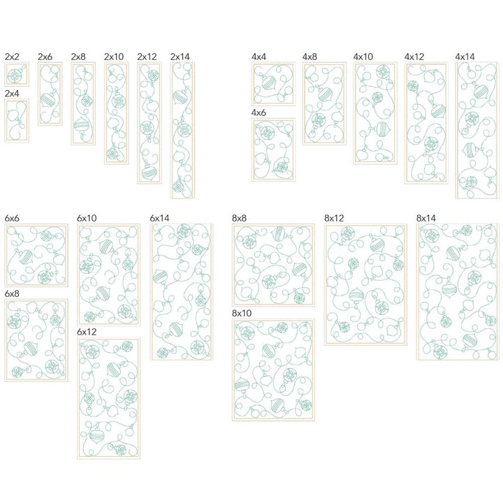 Christmas 14 background quilting design