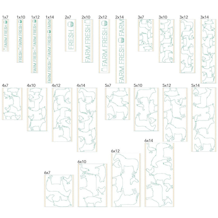 animal border 1 background quilting design tile sizes