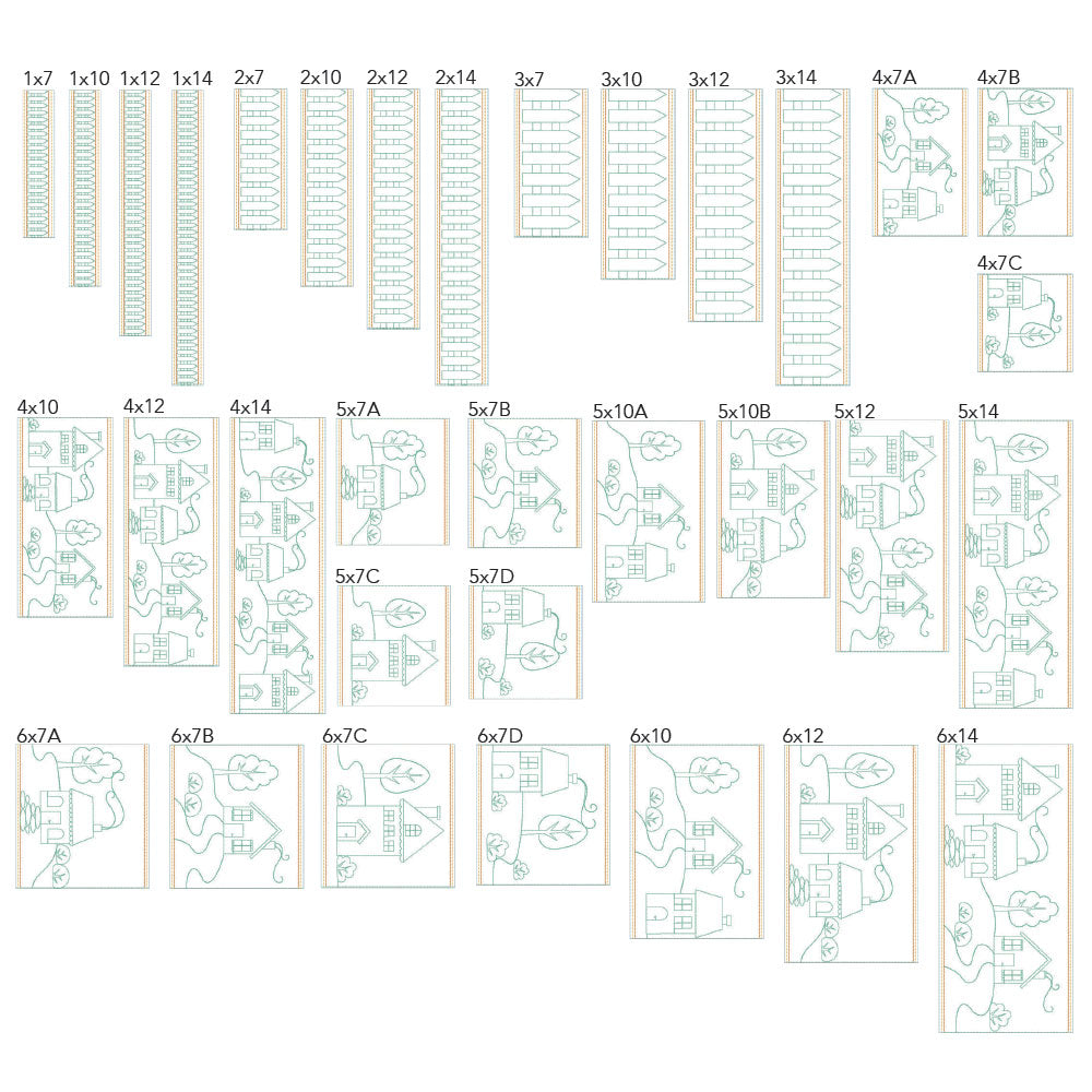 House Border 1 - Background Quilting