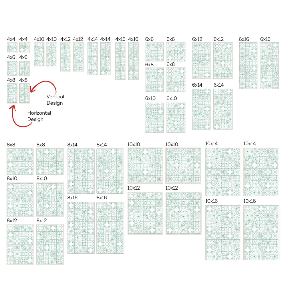 Tile 1 - Background Quilting
