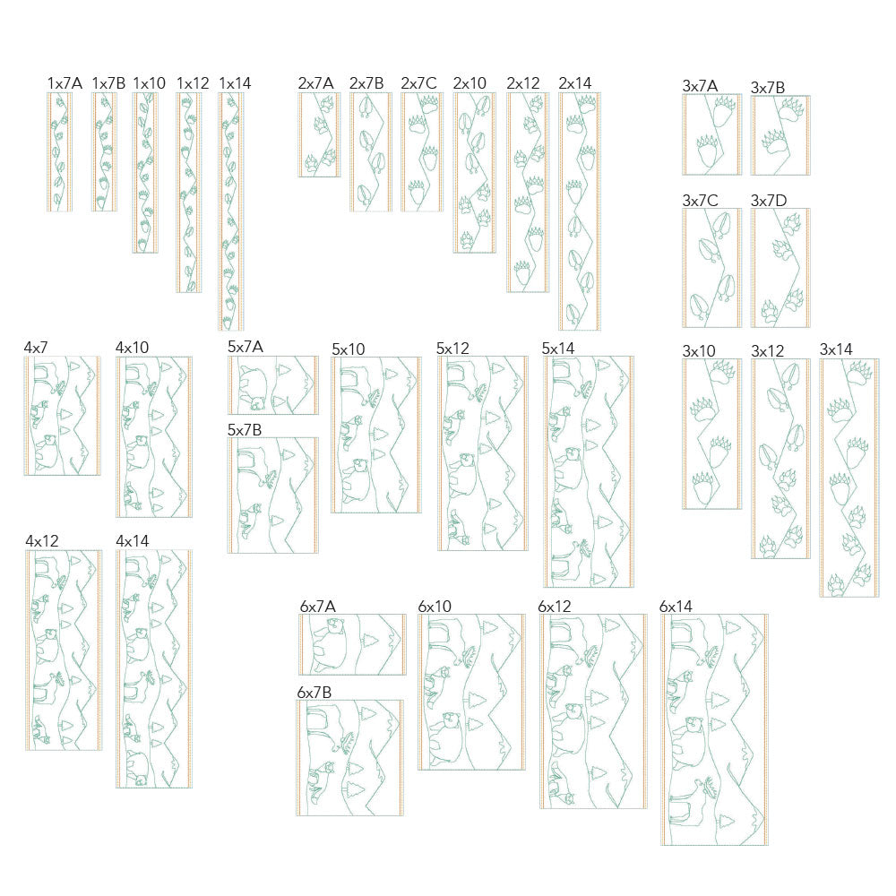 Animal Border 2 - Background Quilting