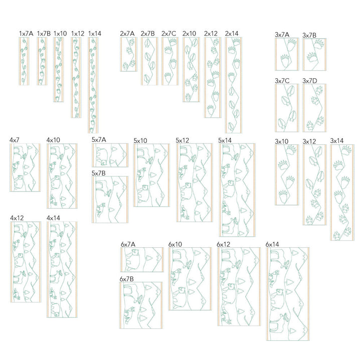 Animal Border 2 - Background Quilting