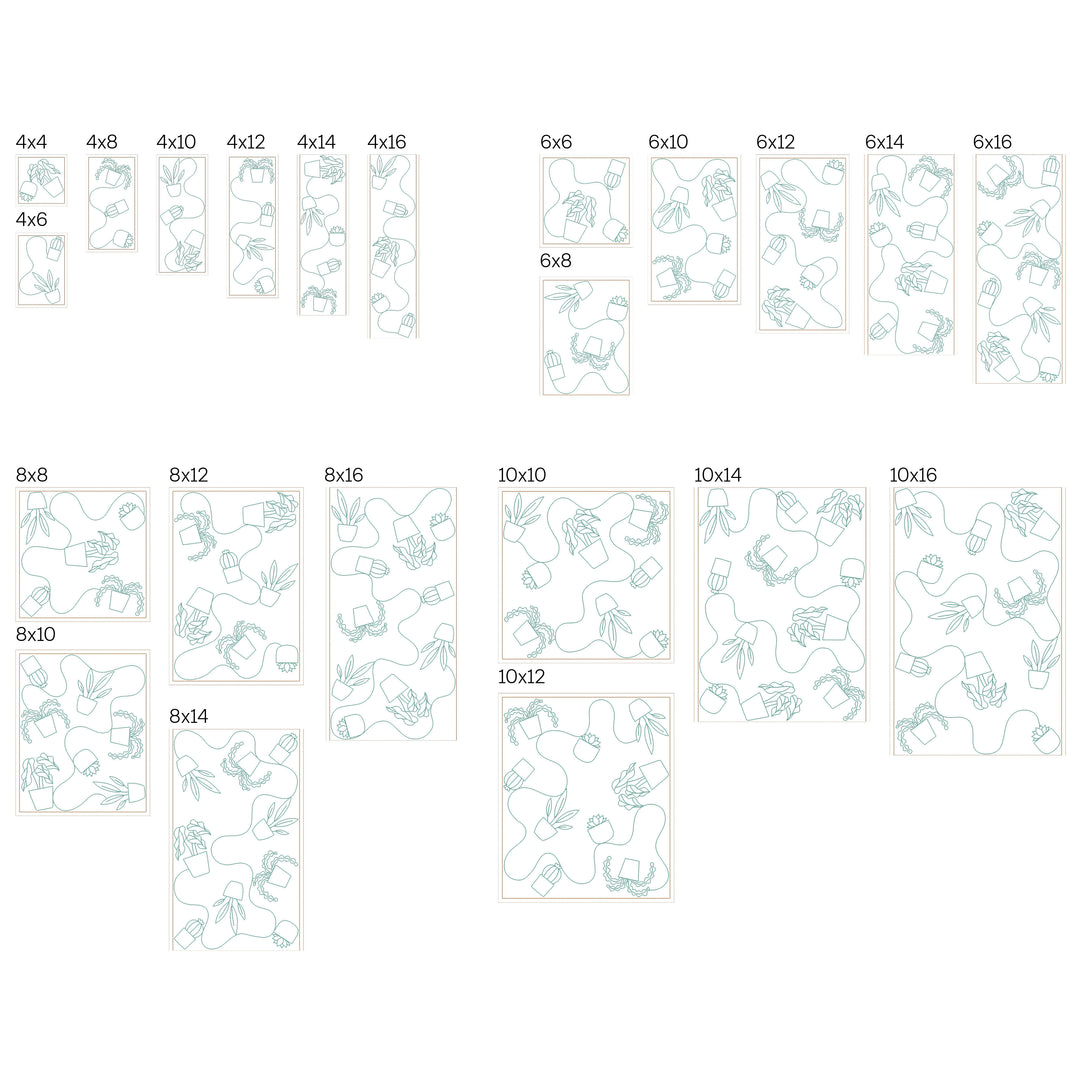 Plant 19 - Background Quilting