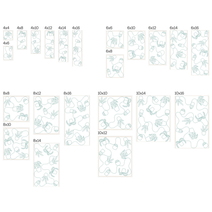 Plant 19 - Background Quilting