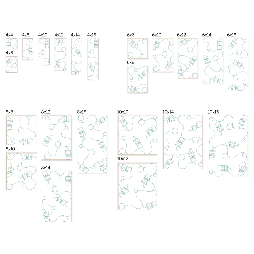 Drink 5 - Background Quilting