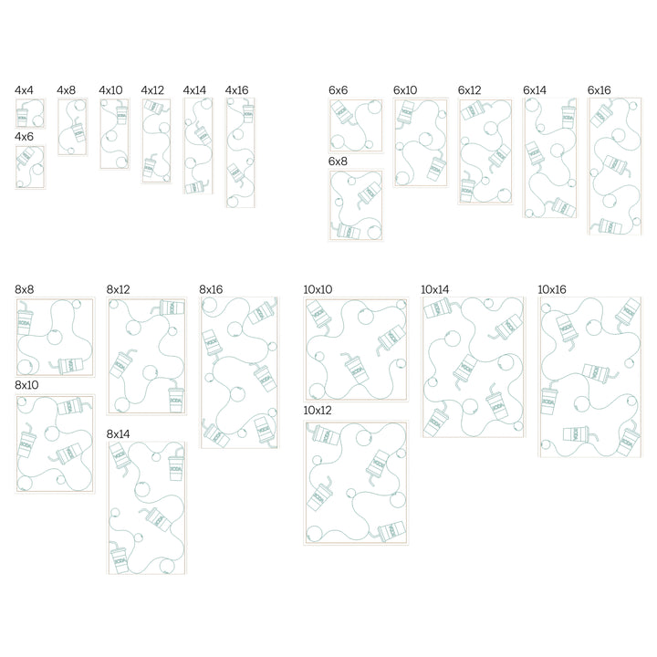 Drink 5 - Background Quilting