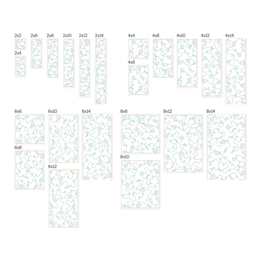 Floral 23 - Background Quilting