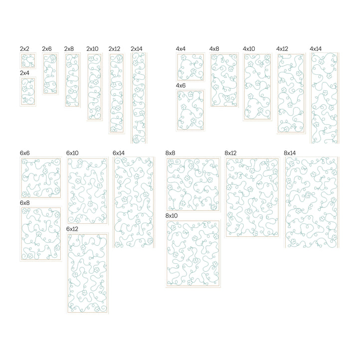 Floral 23 - Background Quilting