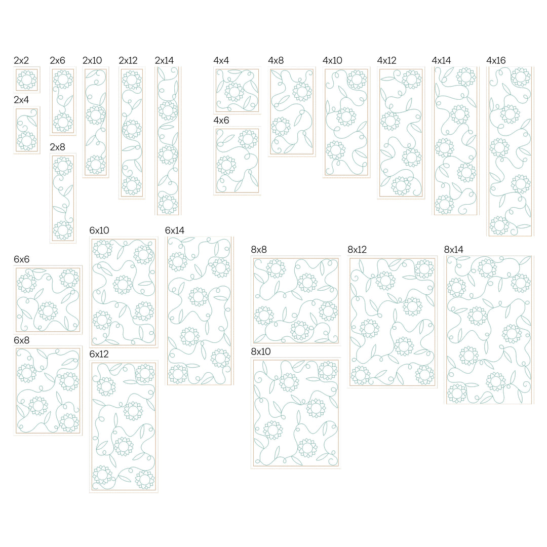 Floral 22 - Background Quilting