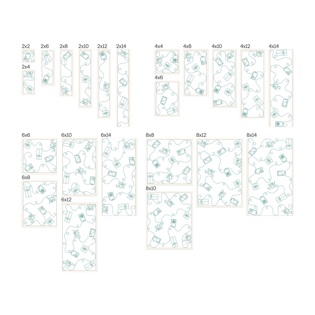 Christmas 21 - Background Quilting